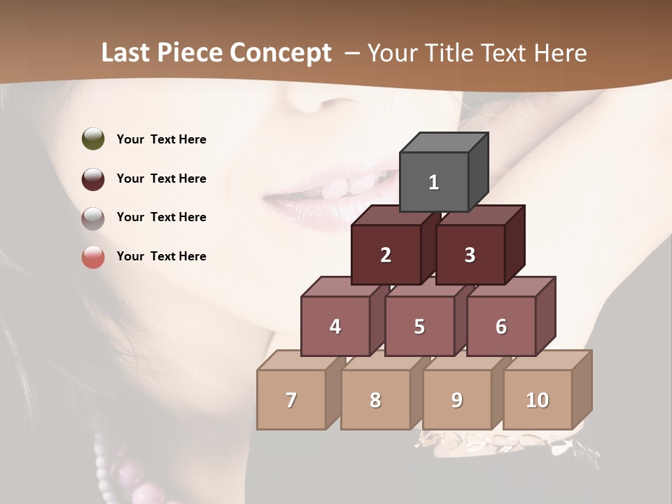 Model Background Vitality PowerPoint Template