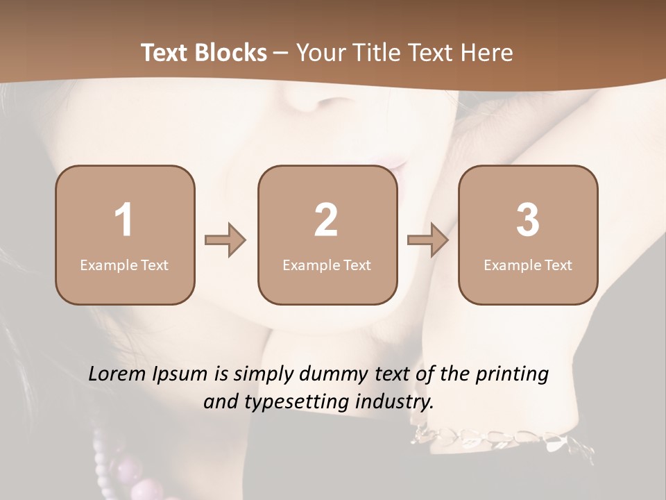 Model Background Vitality PowerPoint Template