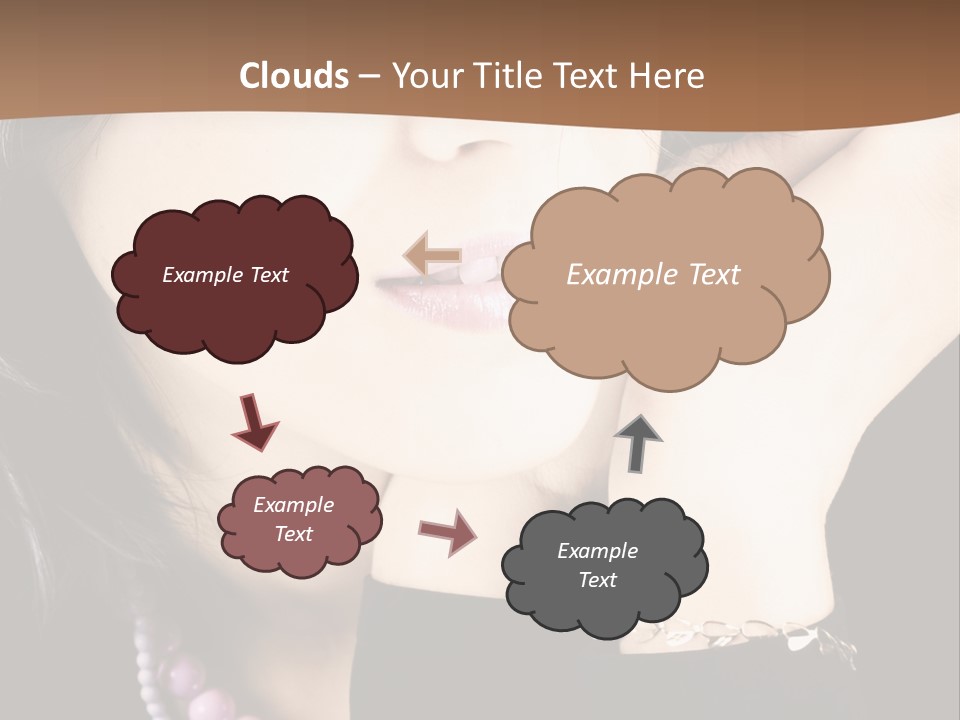Model Background Vitality PowerPoint Template