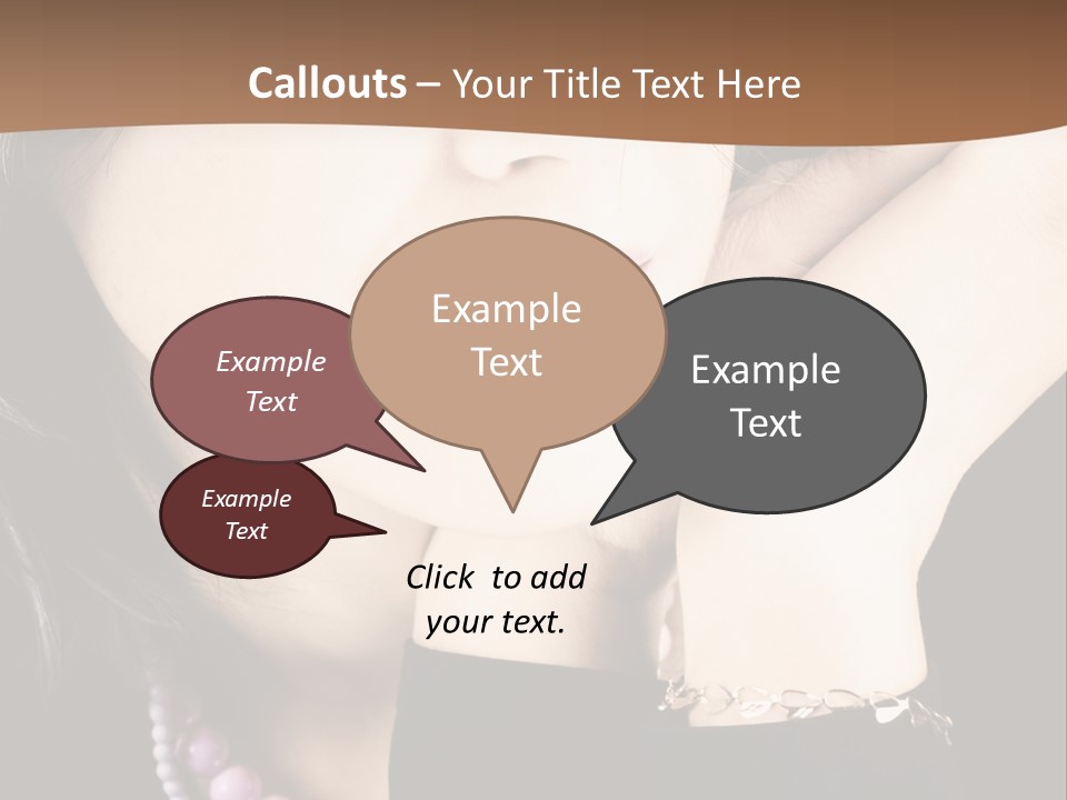 Model Background Vitality PowerPoint Template