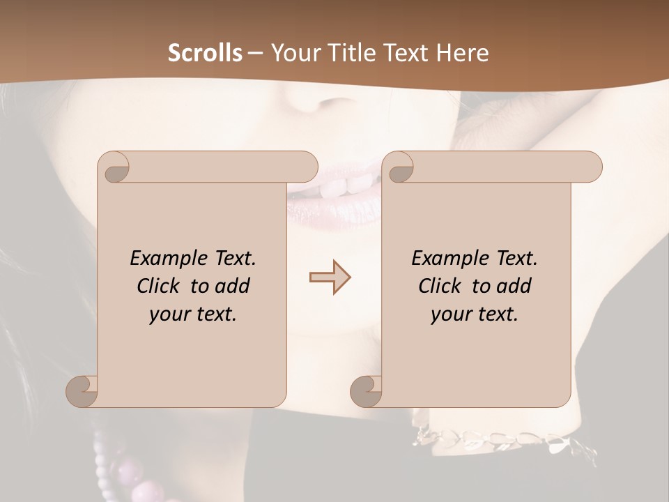 Model Background Vitality PowerPoint Template
