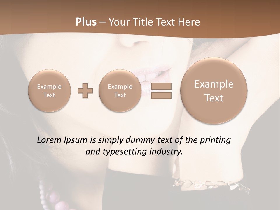 Model Background Vitality PowerPoint Template
