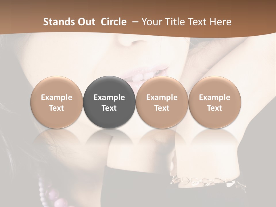 Model Background Vitality PowerPoint Template