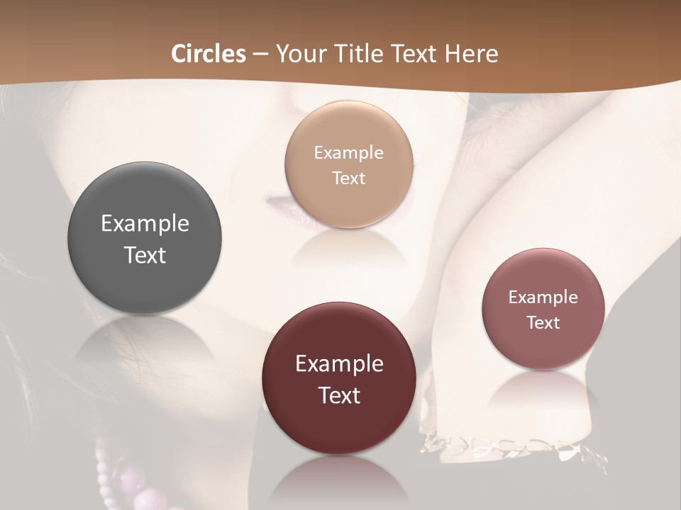 Model Background Vitality PowerPoint Template