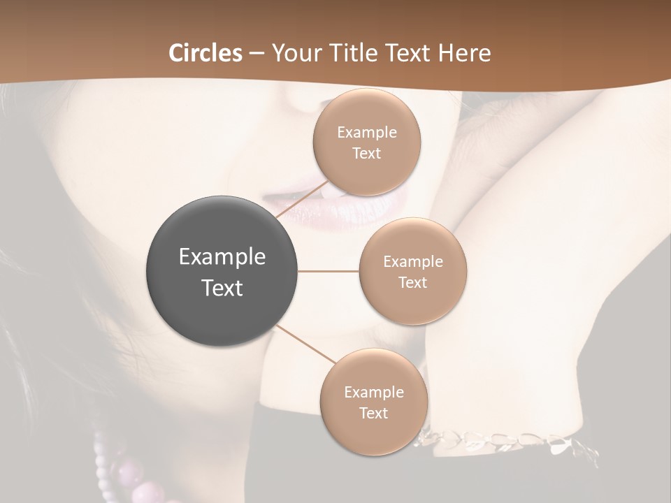 Model Background Vitality PowerPoint Template