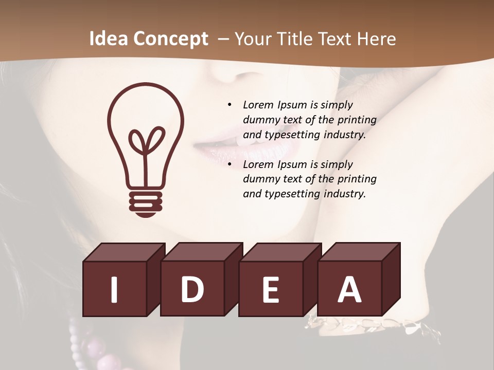 Model Background Vitality PowerPoint Template