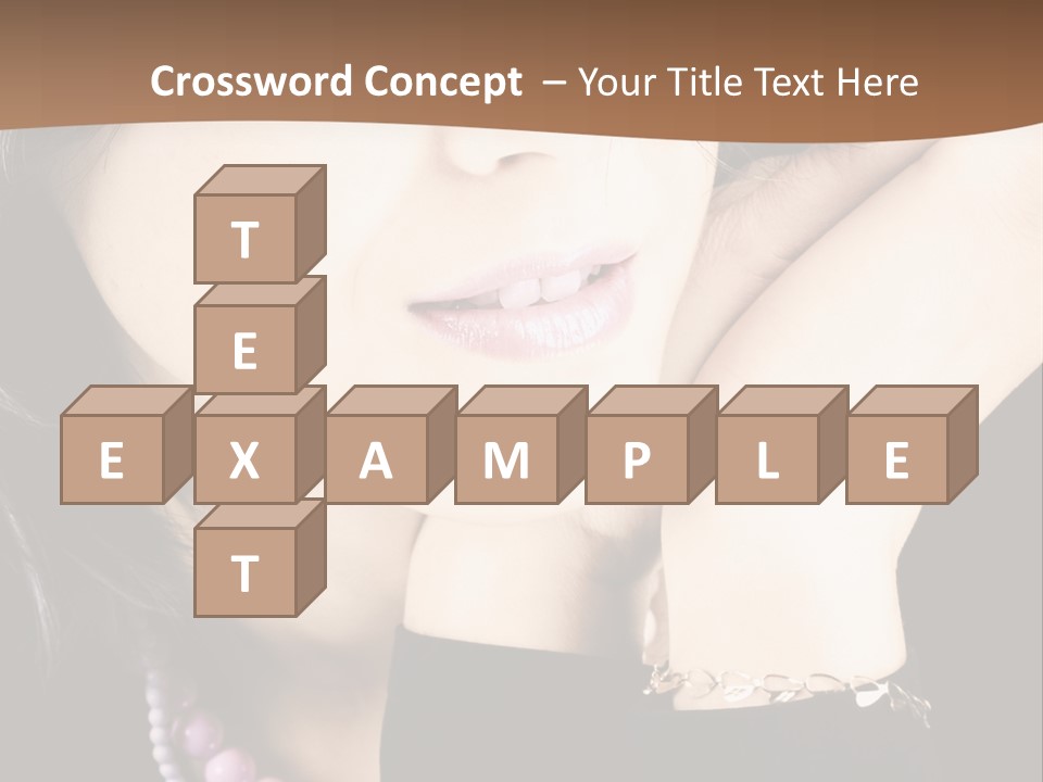 Model Background Vitality PowerPoint Template