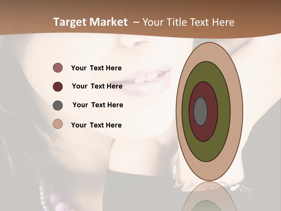 Model Background Vitality PowerPoint Template