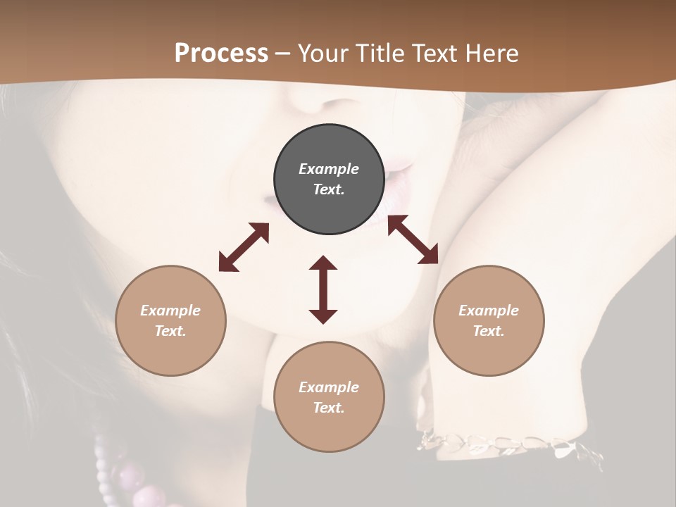 Model Background Vitality PowerPoint Template