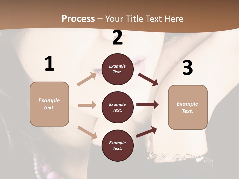Model Background Vitality PowerPoint Template