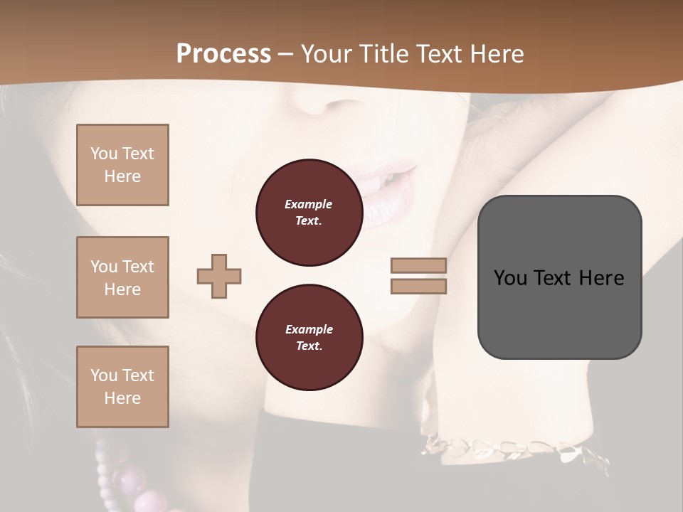 Model Background Vitality PowerPoint Template