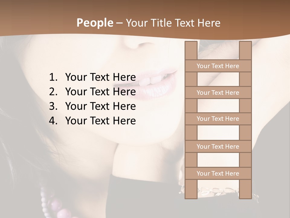 Model Background Vitality PowerPoint Template