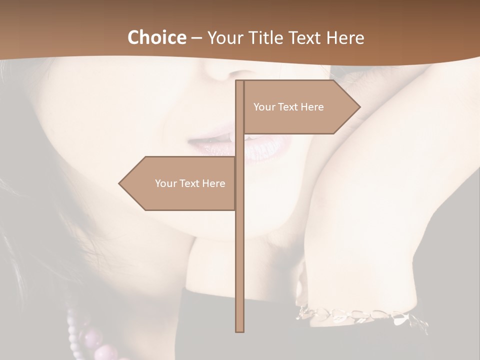 Model Background Vitality PowerPoint Template