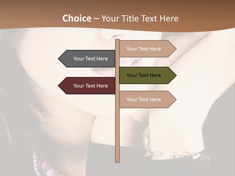 Model Background Vitality PowerPoint Template