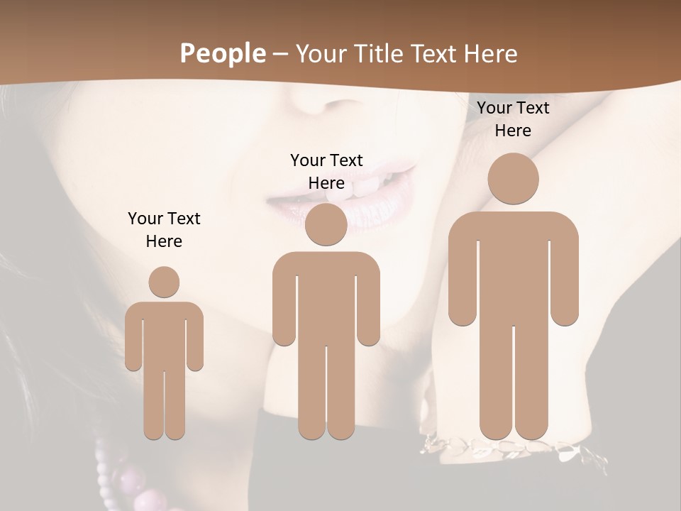 Model Background Vitality PowerPoint Template