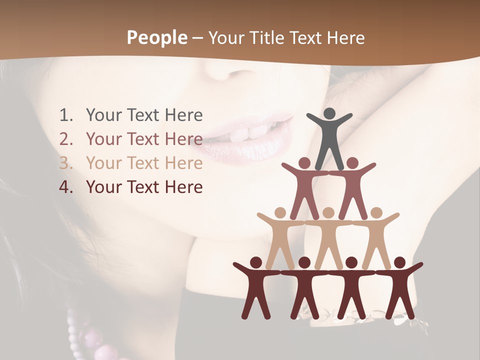 Model Background Vitality PowerPoint Template