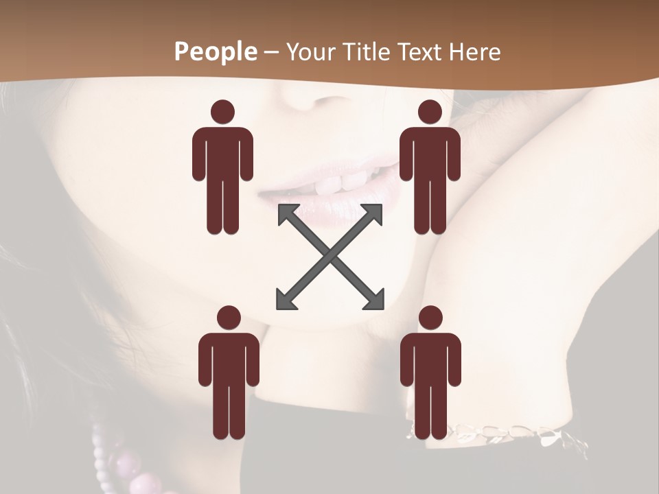 Model Background Vitality PowerPoint Template