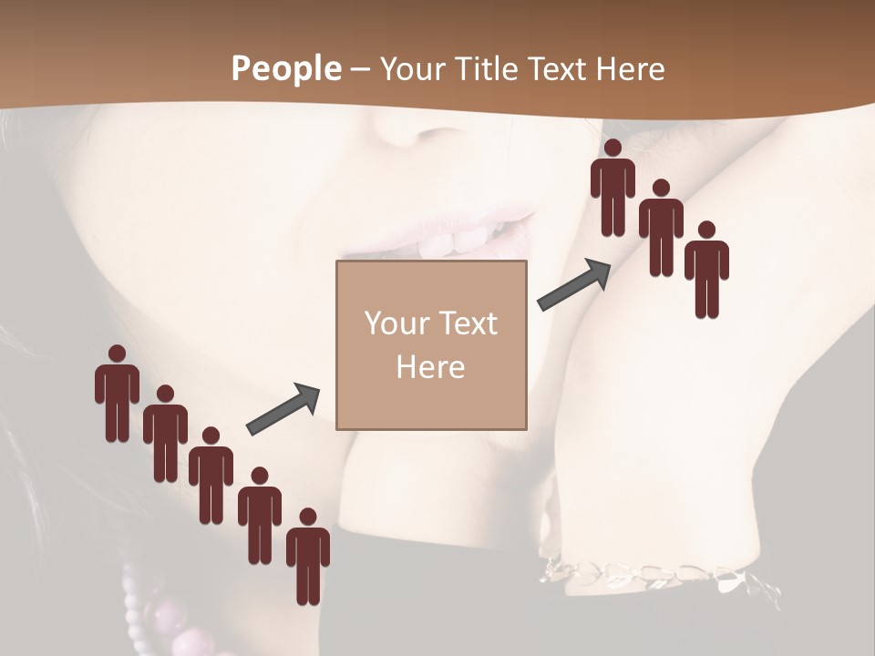 Model Background Vitality PowerPoint Template