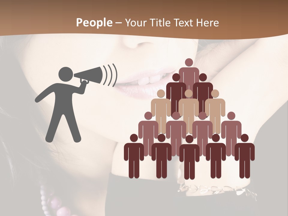 Model Background Vitality PowerPoint Template