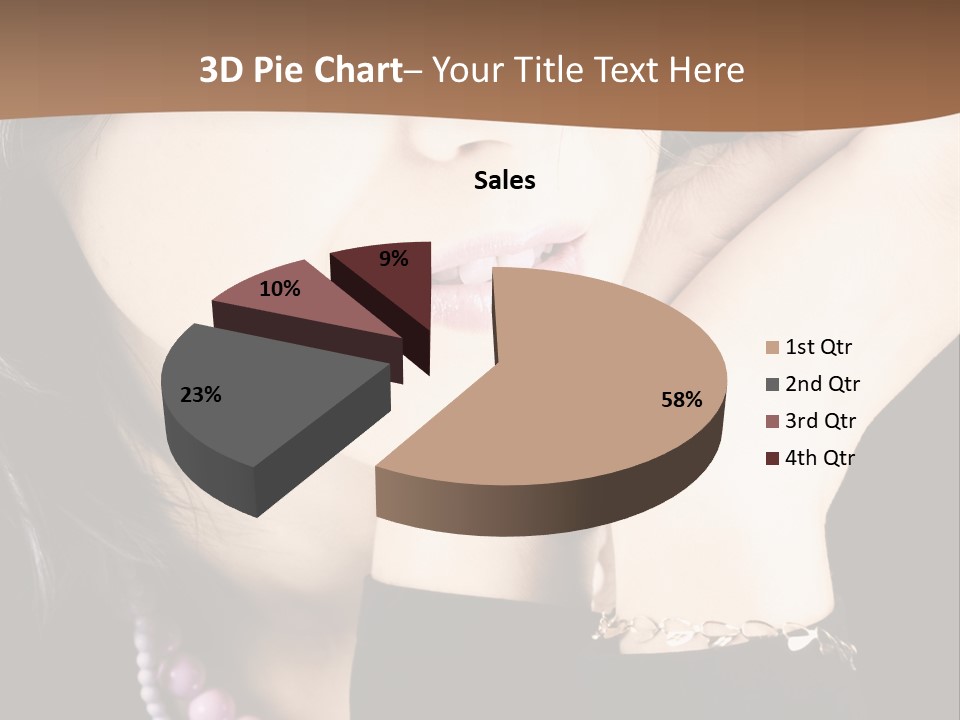 Model Background Vitality PowerPoint Template