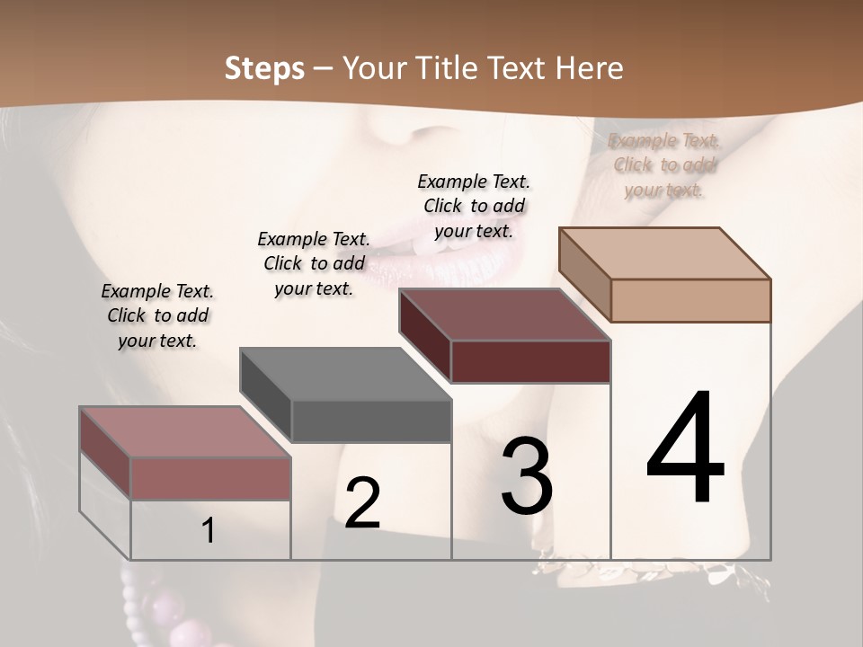 Model Background Vitality PowerPoint Template