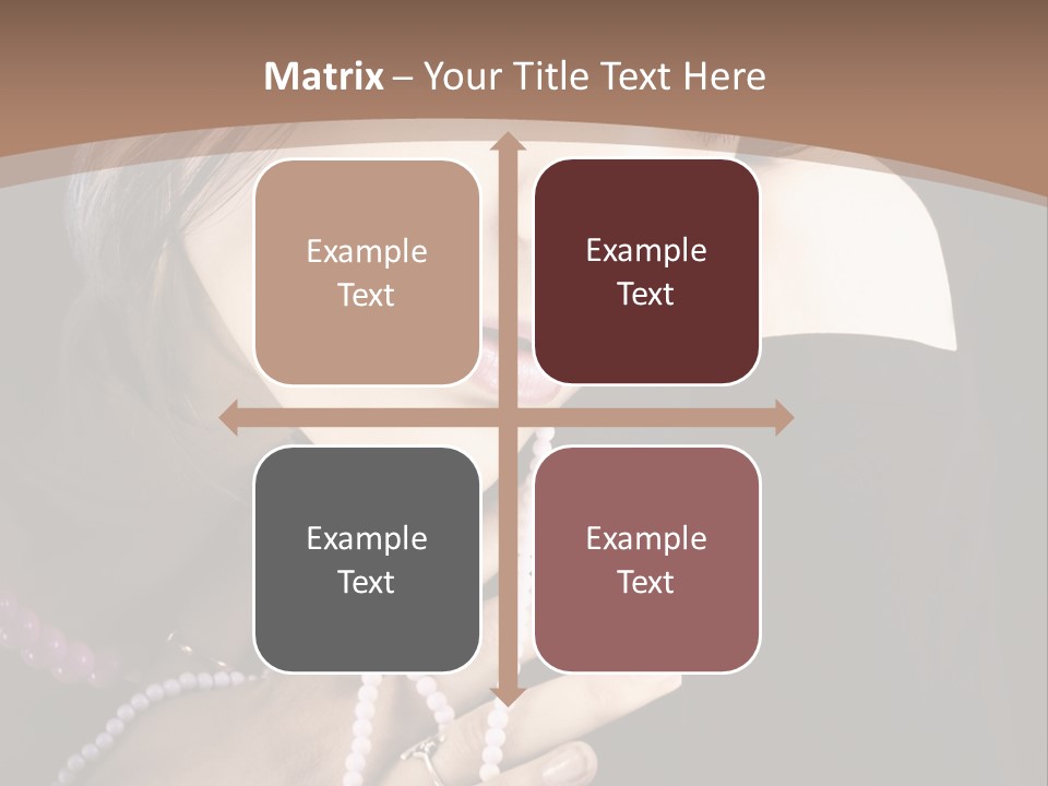 Human Looking Portrait PowerPoint Template