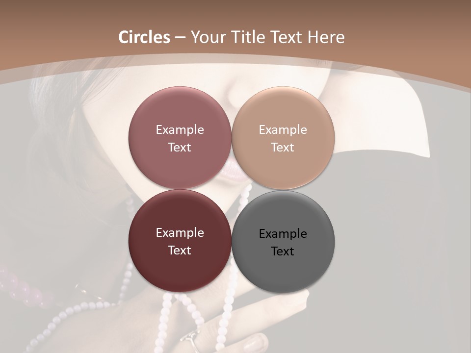 Human Looking Portrait PowerPoint Template