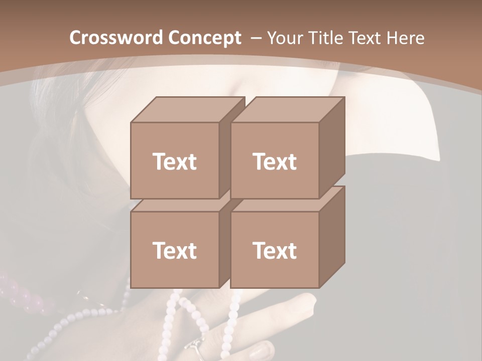 Human Looking Portrait PowerPoint Template
