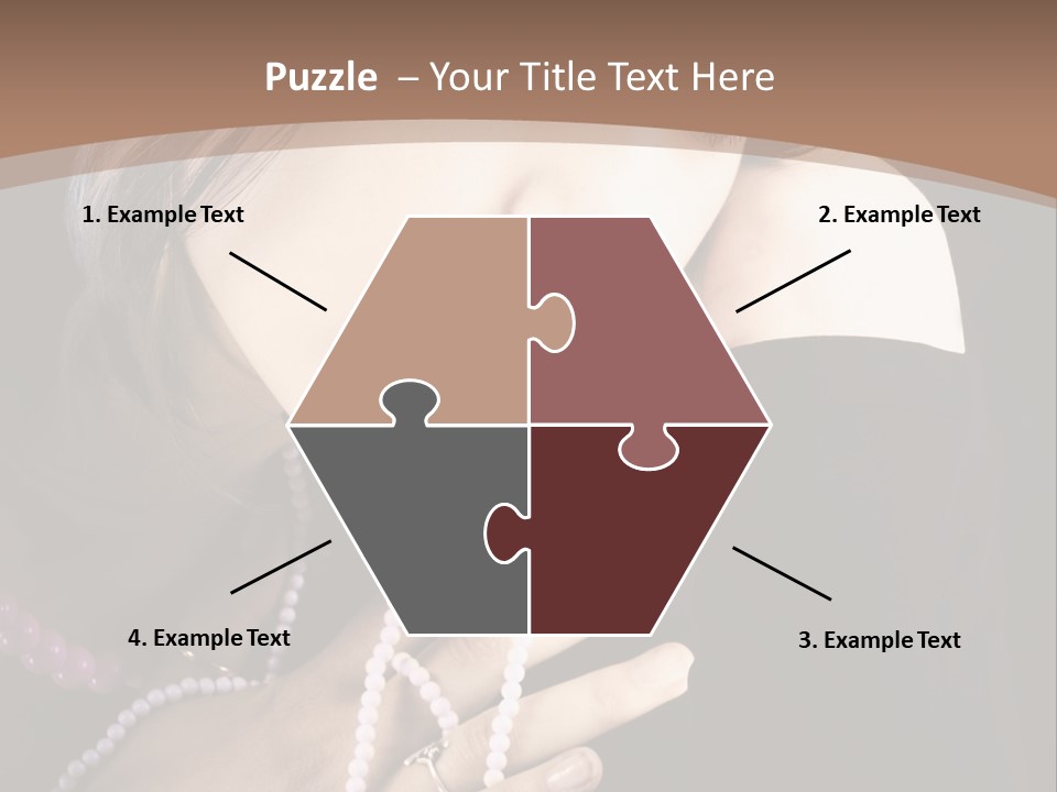 Human Looking Portrait PowerPoint Template