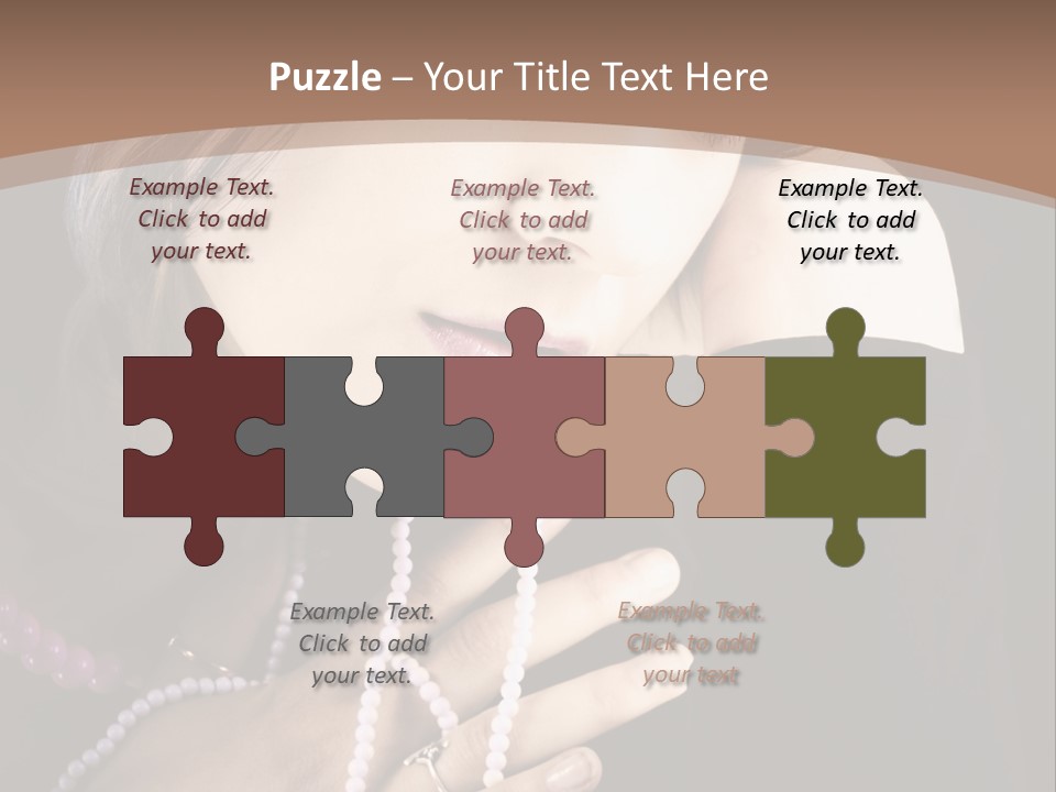 Human Looking Portrait PowerPoint Template