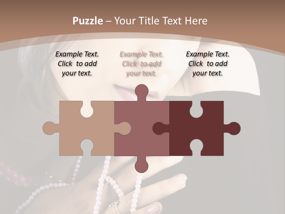 Human Looking Portrait PowerPoint Template