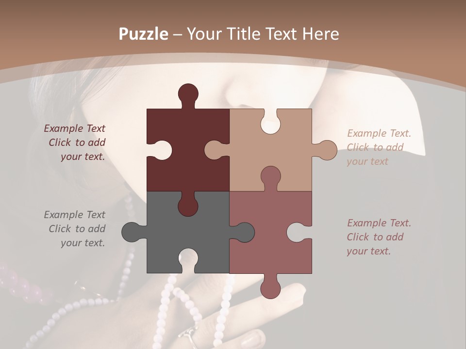 Human Looking Portrait PowerPoint Template