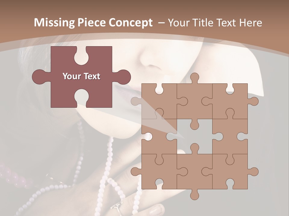 Human Looking Portrait PowerPoint Template