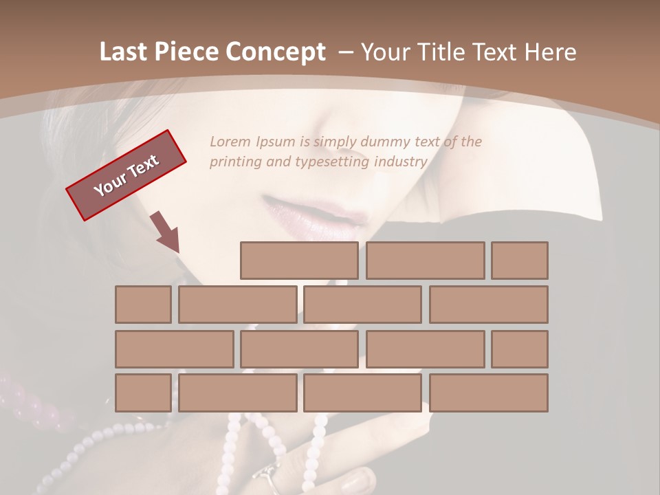 Human Looking Portrait PowerPoint Template