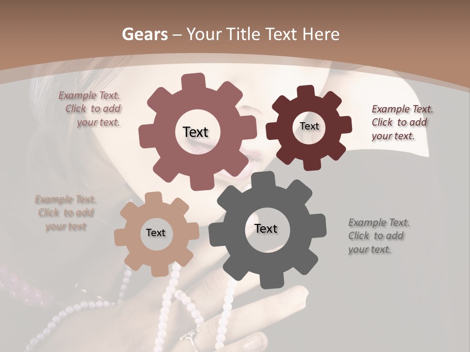 Human Looking Portrait PowerPoint Template