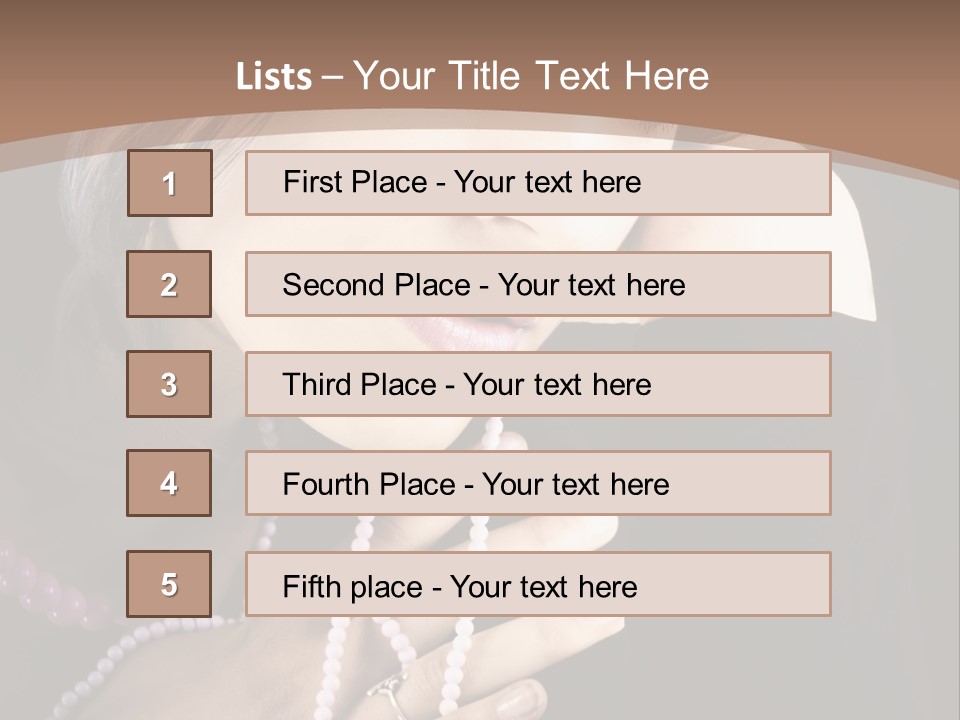 Human Looking Portrait PowerPoint Template