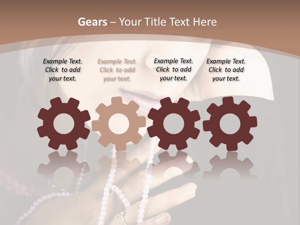 Human Looking Portrait PowerPoint Template