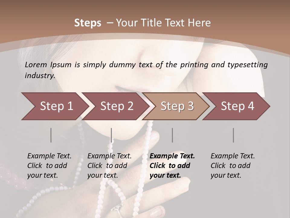 Human Looking Portrait PowerPoint Template