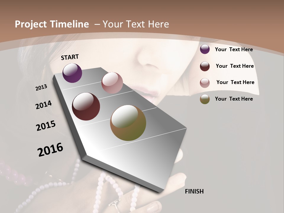 Human Looking Portrait PowerPoint Template