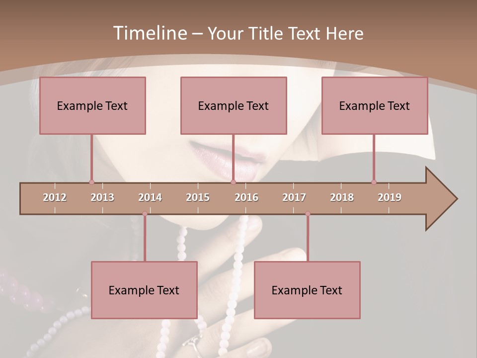 Human Looking Portrait PowerPoint Template