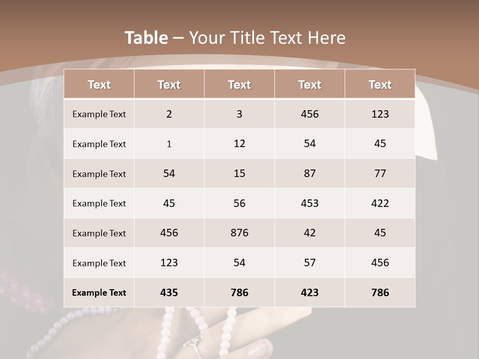 Human Looking Portrait PowerPoint Template