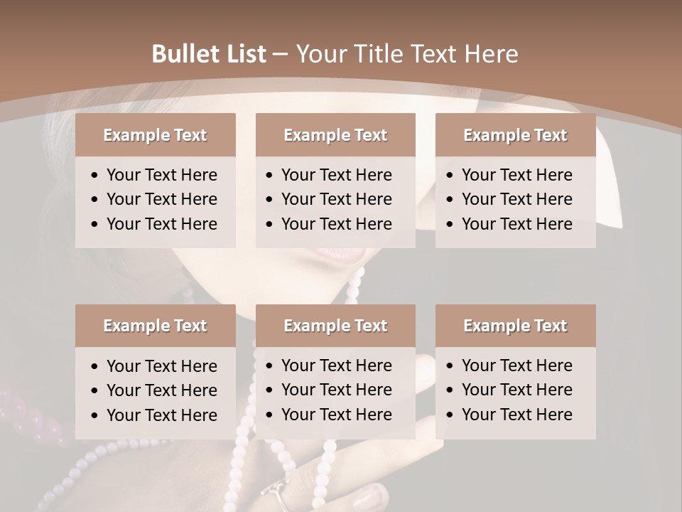 Human Looking Portrait PowerPoint Template