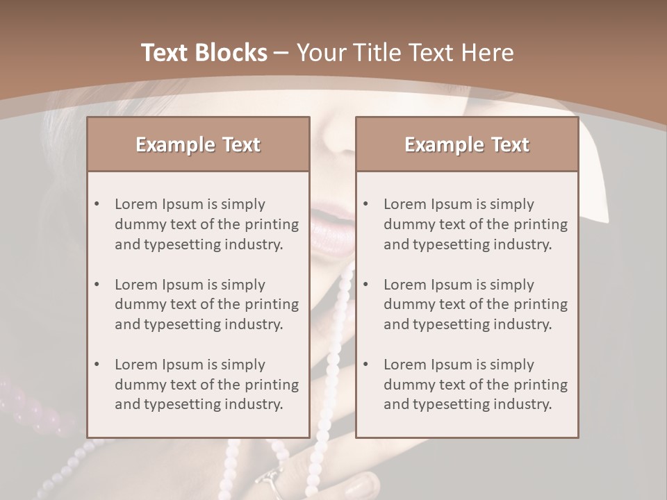 Human Looking Portrait PowerPoint Template