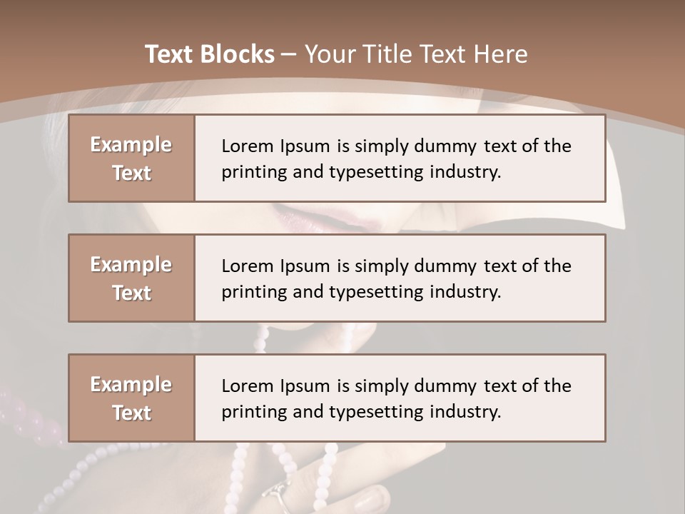 Human Looking Portrait PowerPoint Template