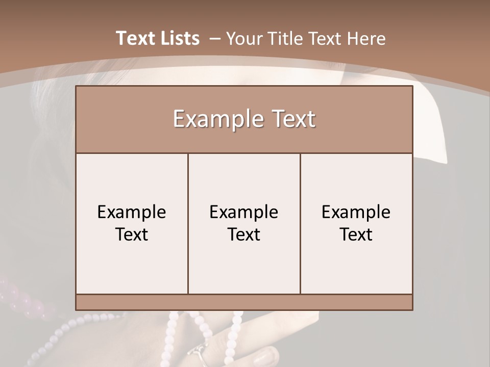 Human Looking Portrait PowerPoint Template
