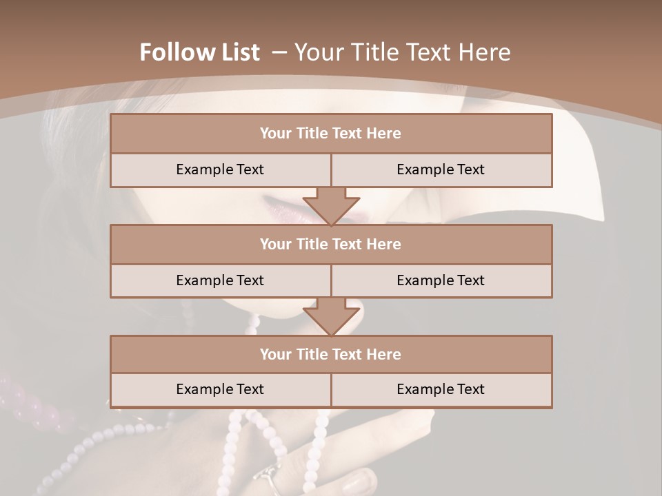 Human Looking Portrait PowerPoint Template