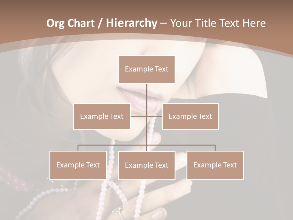 Human Looking Portrait PowerPoint Template