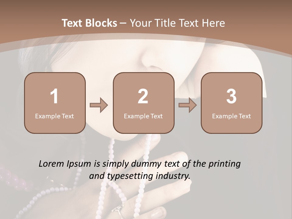 Human Looking Portrait PowerPoint Template