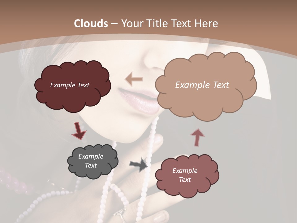 Human Looking Portrait PowerPoint Template
