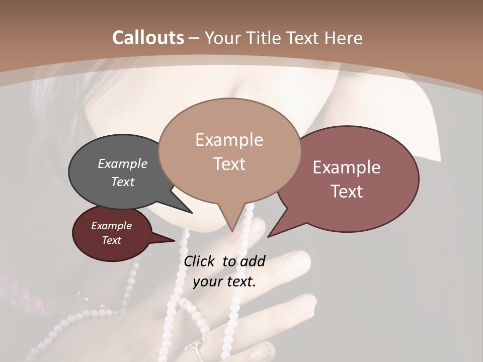 Human Looking Portrait PowerPoint Template
